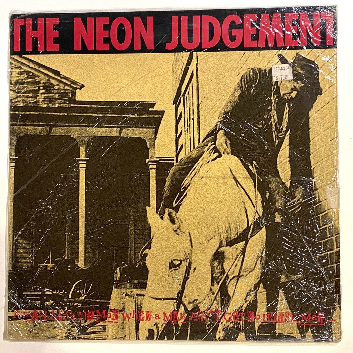 NEON JUDGEMENT - A Man Ain't No Man - Rare SEALED 1987 Alt Rock