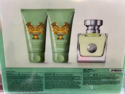 VERSACE VERSENSE 3PC 1.7 OZ SPRAY+BODY LOTION+SHOWER GEL NEW IN BOX