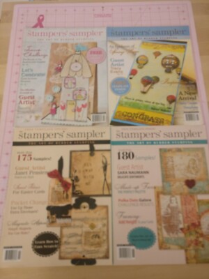 Lot of 4 Stamper's Sampler Apr/May '11, Feb/Mar' 11, Feb/Mar '09, Jun ...