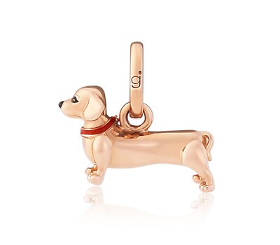 DACHSUND CHARM IN ROSEGOLD CMN300