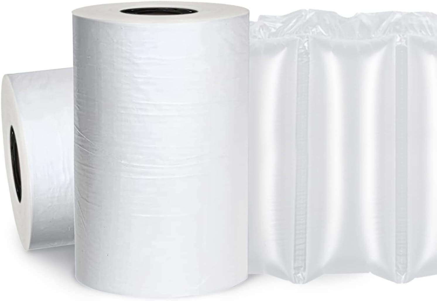 2 Pack Air Pillow Film Bubble Cushion Roll Wrap Packaging 3000pc 984ft x 4" x 8"