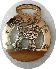 POODLE   - NEW - Superior quality horse brass    (N7793)