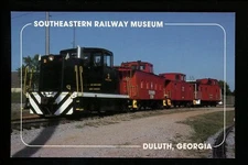 Train Railroad postcard Southeastern Railway Museum Locomotive #2 Cabooses 