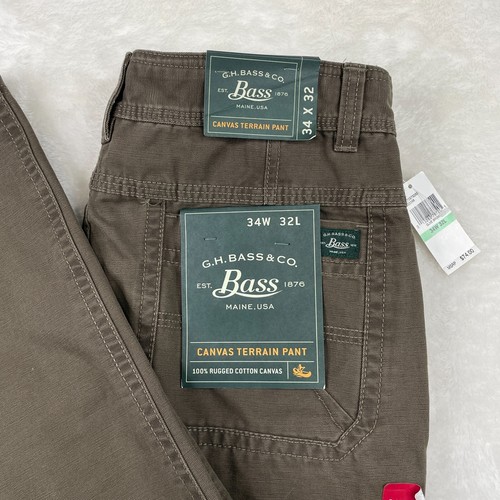 G.H. Bass Canvas Terrain Pants Mens 