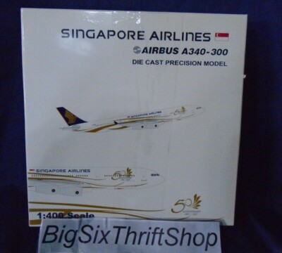 Gemini Jets Singapore Airlines Airbus A340-300 Diecast Model 1:400