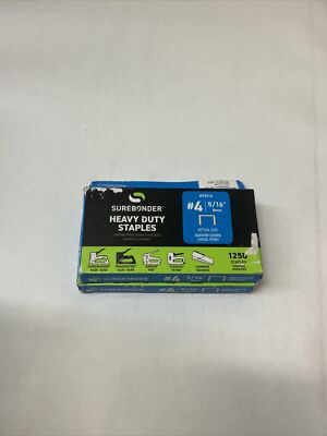 Surebonder 5/16'' #4 Heavy-Duty Staples 2 Packs ( 1250 Staples Each pack)