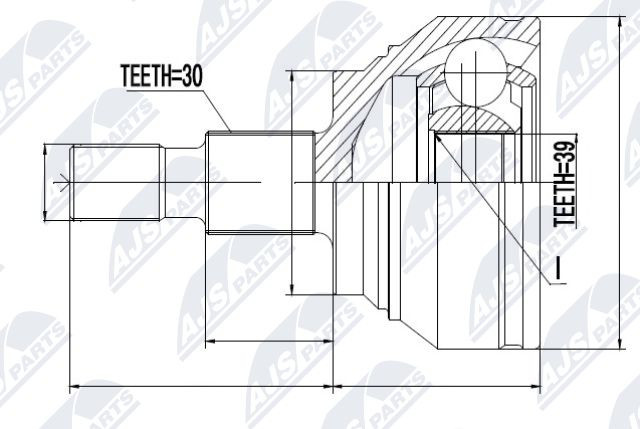 Joint Set, Drive Shaft/Outer Compatible With Mercedes GL 164 06-, ML 164 04- OE - Image 6
