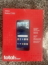 TOTAL BY VERIZON NOKIA C100 32GB, Blue - Prepaid Smartphone. New Sealed