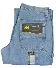 Lee CARPENTER JEANS Men's Sizes Dark and Light Stone Denim Colors Available New