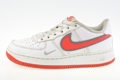 Nike Air Force 1 GS Weiß/Rot DX9269-101 Unisex Junior Sneaker Gr. UK 3,5