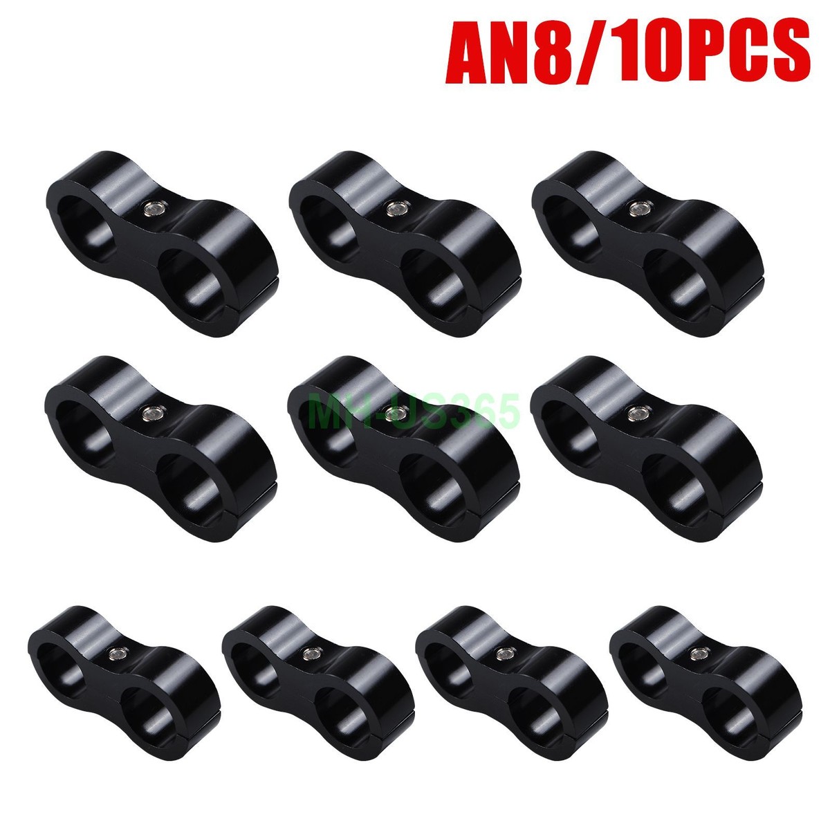 8-Piece Hose Separator Clamp Set – 4AN 6AN 8AN 10AN Fittings For Oil & Fuel Lines