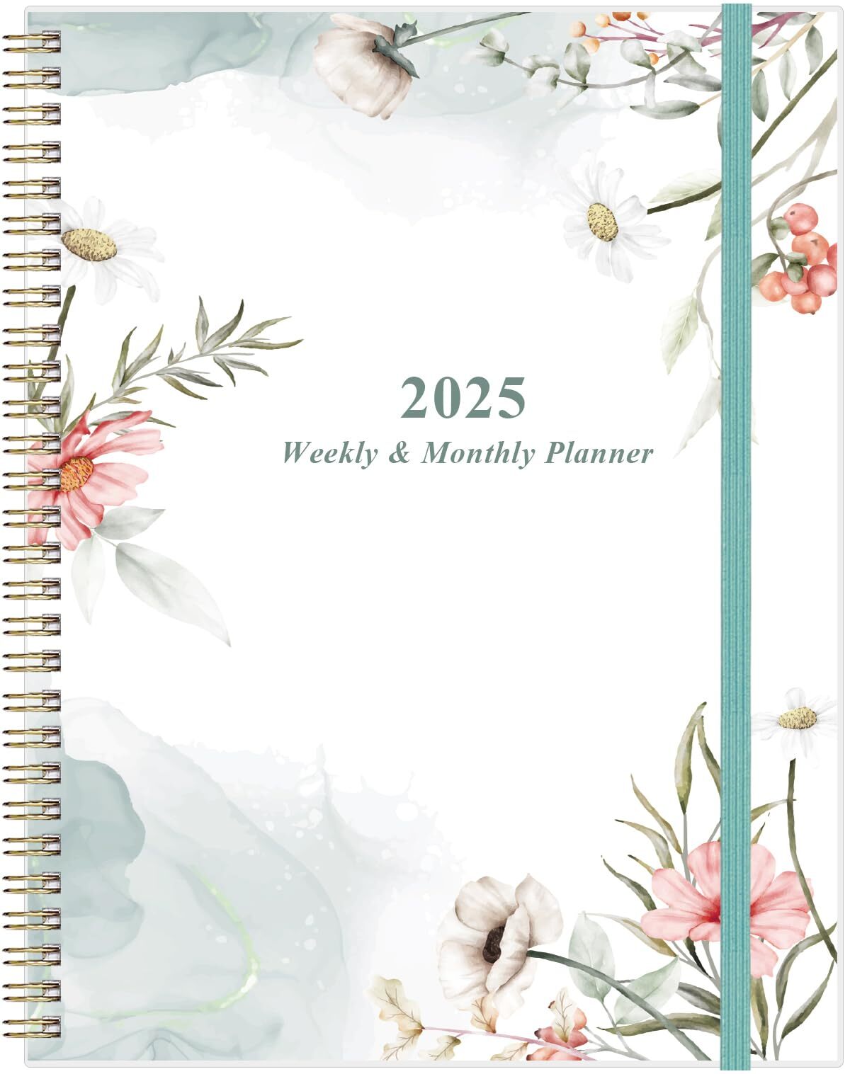 2025 Planner - 2025 Weekly Monthly Planner Runs from January 2025 to December...