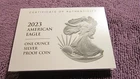 2023 W American Silver Eagle Proof COA ONLY! no coins!!!!!!