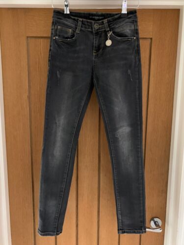 Mini Mignon girls dark grey skinny jeans size 10 years - Afbeelding 1 van 2