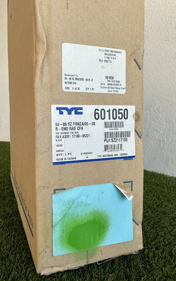 Ventilador de refrigeración del radiador 601050 para 2004 2005 06 2007 2008 Suzuki Forenza 05-08 Reno Foto 3 de 4