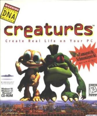 Creatures 1 PC CD raise feed good & bad monsters virtual pet evolution sim game!