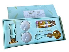 Snowflake Wax Seal Kit – Brass Stamp Head – Gift Set- Boxed UK Company