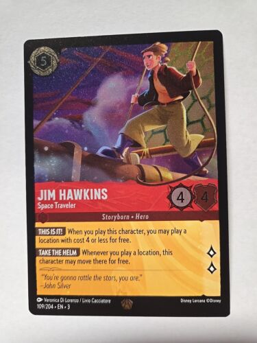 Jim Hawkins Space Traveler 109/204 Into The Inklands Non Foil Legendary NM - Picture 1 of 1