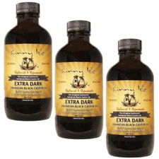 3 Sunny Isle Extra Dark Jamaican Black Castor Oil 100% Natural No Salt Each 4 oz
