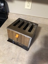 mid century modern Chrome 4 Slice toaster vintage toastmaster excellent