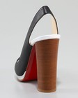 100% AUTHENTIC NEW WOMEN LOUBOUTIN MORPHEA 120 CALF SLINGBACKS HEELS US 9.5 — photo 2