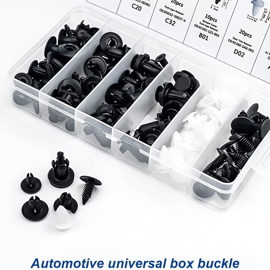 50PCS Front Door Trim Panel Retainer Car Fasteners Clips For GM Chevy Buick GMC - Foto 6