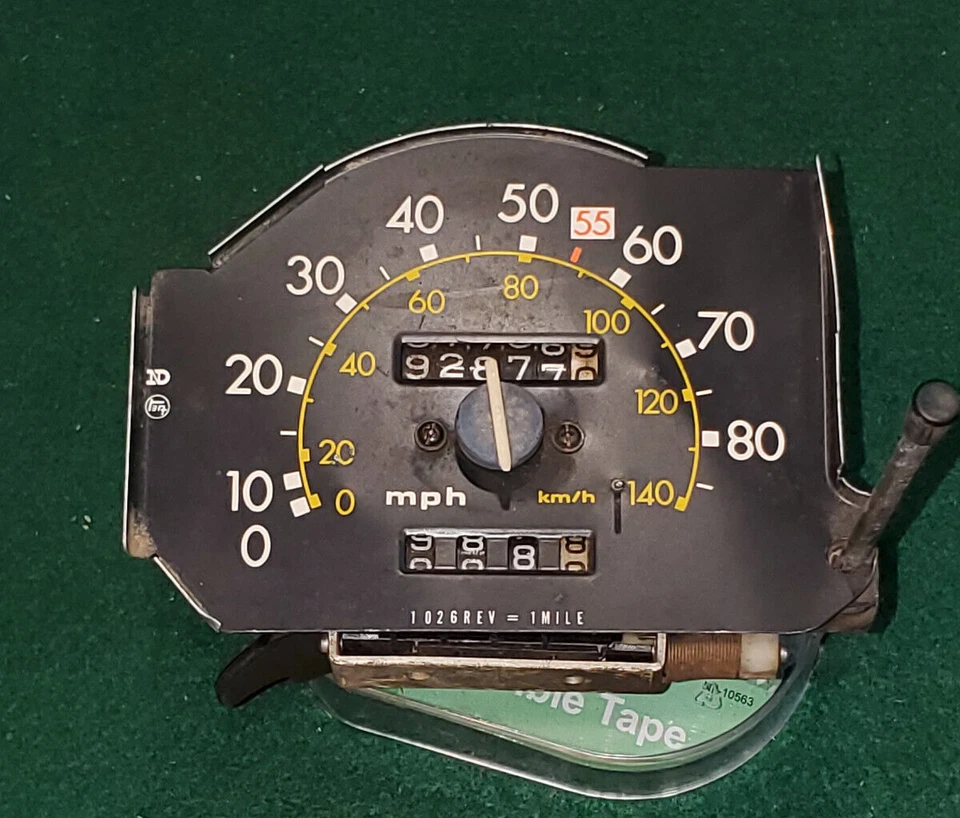 Cuadro de instrumentos original para camioneta Toyota Corona Toyota años 70 raro Foto 3 de 4