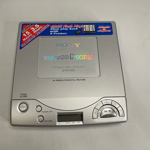 Sony Discman D-V7000 Lettore CD Audio E Video portatile Sony Funzionante #42 - Foto 2 di 16
