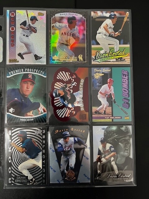 2000 Darin Erstad Pacific Crown Royale Red Crown