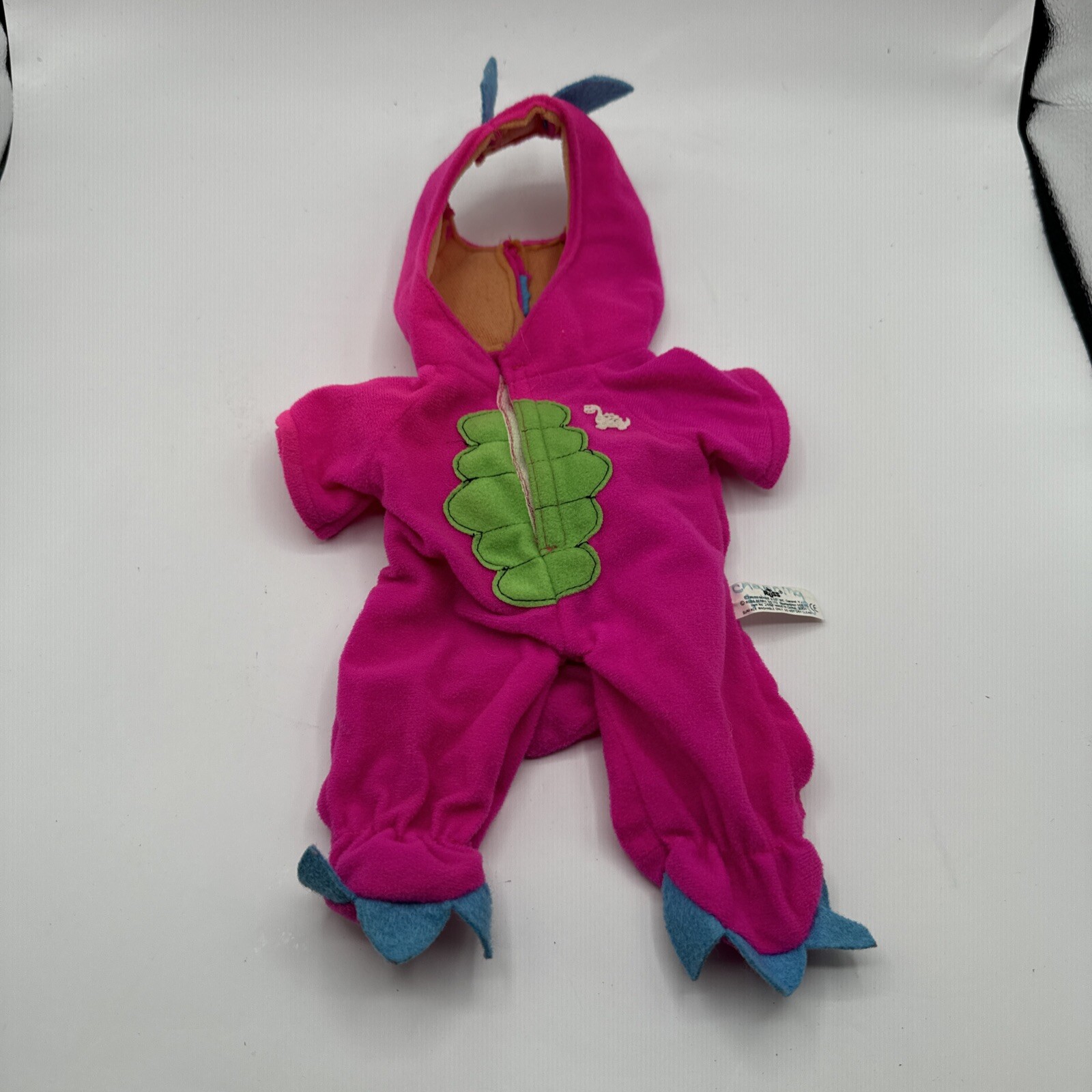 Pink Dinosaur Costume Fits Russ Berrie Troll Doll 12” Vintage