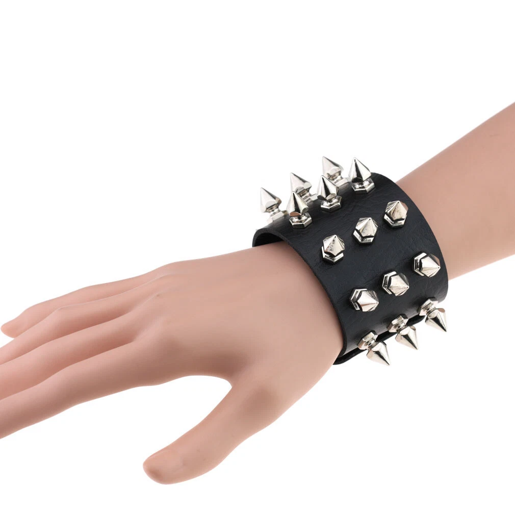 アクセサリー wristband studs punk vintage kmrii Amazon.com: Eigso Punk Leather Cuff Studded Bracelet for Men