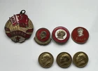 Mao Zedong China Badge 7ps