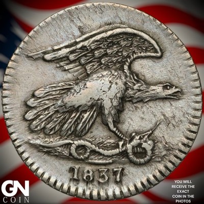 （あまと）Government Nickel Finish エングレーブ 1837 Feuchtwanger Cent A8653 | eBay