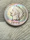 1906 Indian Head Cent Penny, Beautiful Gem Lustrous AU+ High Grade Toned