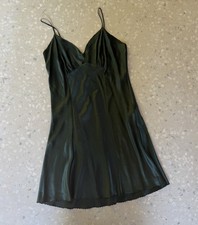 Victoria's Secret 100 Silk Mini Slip Dress Chemise Sz M Y2K 90s