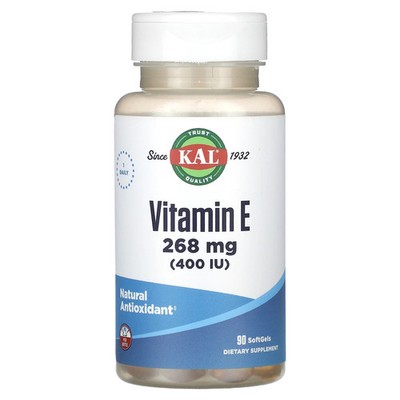 2 X KAL, Vitamin E, 268 mg (400 IU), 90 SoftGels