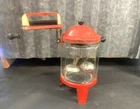 Vintage Wolverine Child's Tin/Glass Toy Washing Machine Wringer W/Stand!