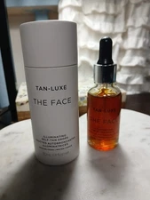 Tan-Luxe The Face Illuminating Self-Tan Drops Medium-Dark 1.01 oz + Mitt