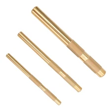 Set 3-Piece Brass Drift Punch Replace for 61360 3/8" to 3/4"