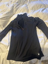 Spyder Women  s Athletic Long Sleeve Top Micro-fleece 1/4 Zip Small Ski Run Hike