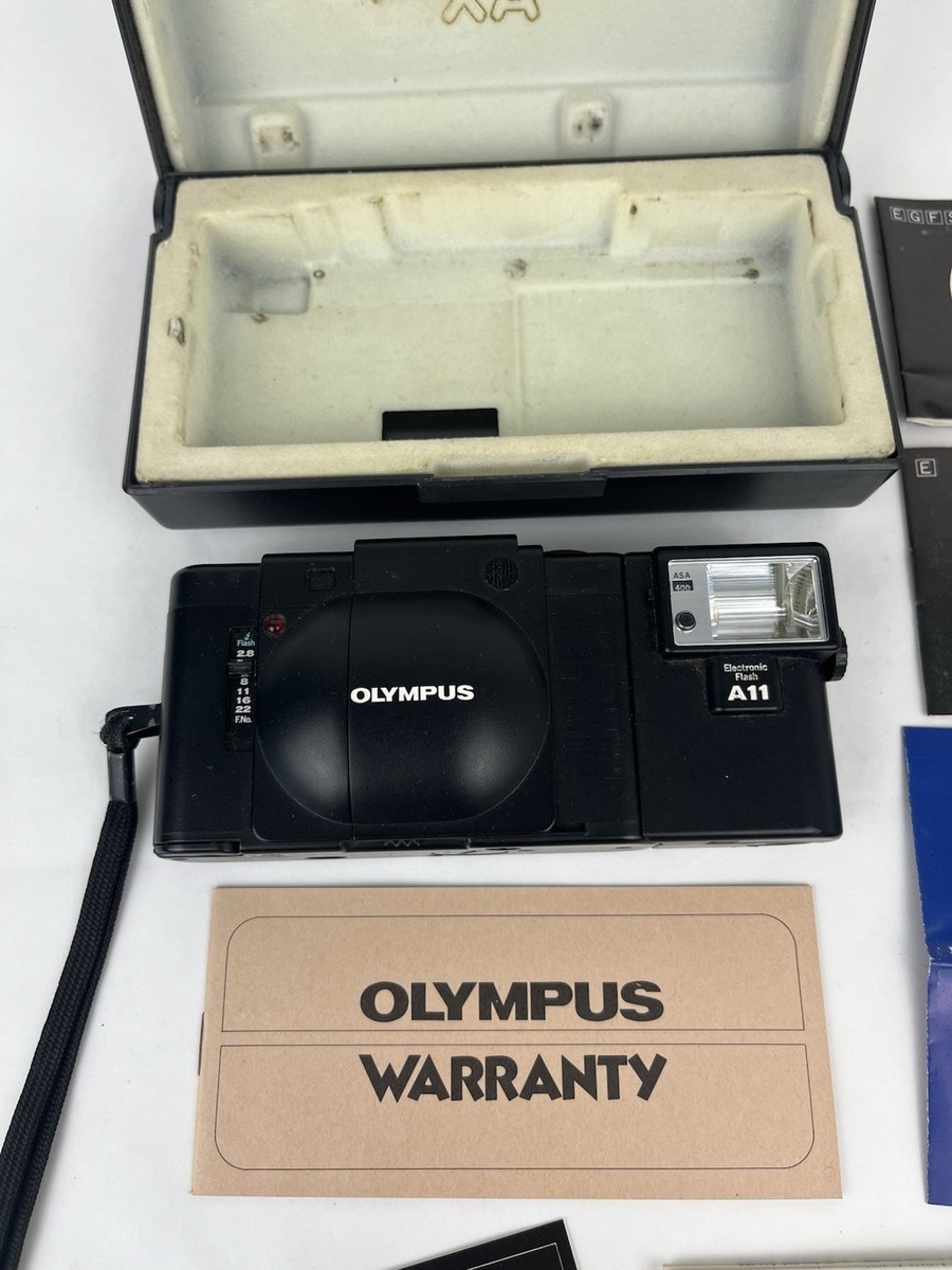 動作確認済OLYMPUSＸＡ3とA11 #709 Olympus XA Film Camera w/A11 Flash With Paperwork And Case | eBay
