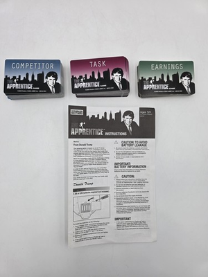 #ad #ad The Apprentice Electronic Board Game Replacement Cards Instructions $5.00