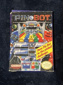 Pin Bot Nintendo NES Video Game Cart and Box