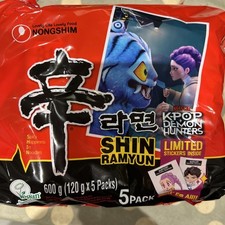 K-Pop Demon Hunters sticker Shin Ramen Nongshim Ramyun Noodles multipack
