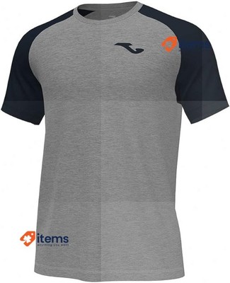 Joma Academy Iv, Men's T-shirt, Melange Grey Black L