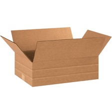 Shipping Boxes Multi-Depth 18"L x 12"W x 6"H, 25-Pack  Corrugated Cardboard ...