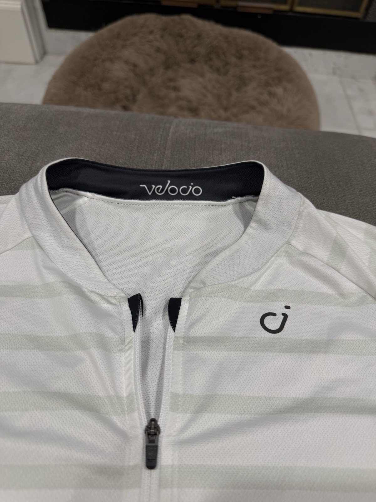 Velocio Breton Mesh Men’s Cycling Jersey White Xl Excellent