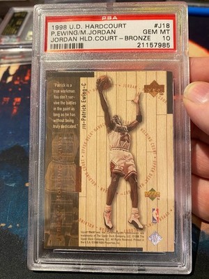 1998 Upper Deck Hardcourt Holding Court Bronze Michael Jordan PSA 10