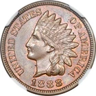 1888 1C Indian Cent NGC MS63BN (PHOTO SEAL)