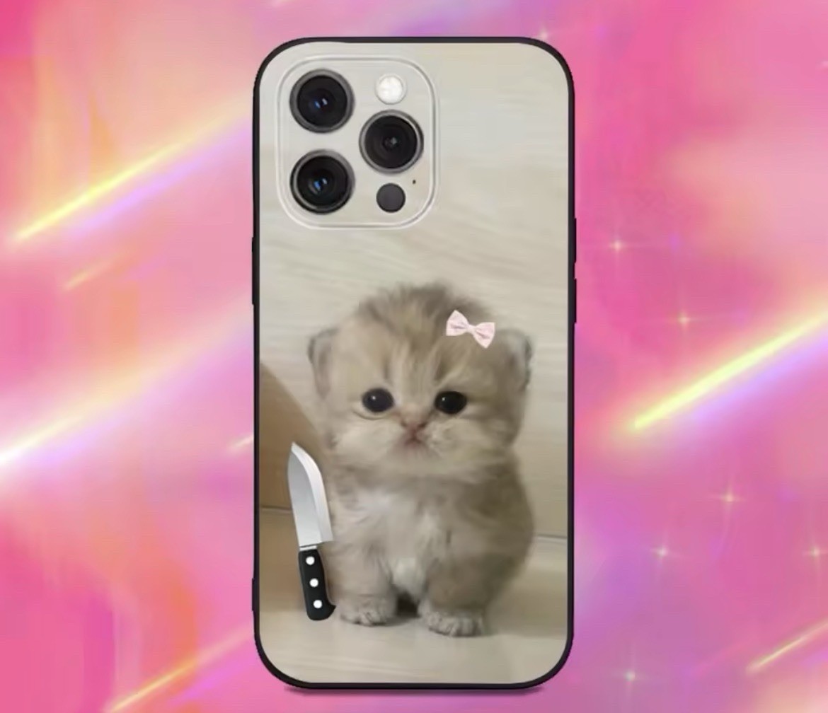 Funny Cute Cat Case For iPhone 17 16 15 Pro Max 14 13 12 11 Soft